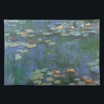 Waterlilies by Claude Monet, Vintage Flowers Placemat<br><div class="desc">Waterlilies (1916) by Claude Monet. Water Lilies is a vintage impressionism fine art floral painting. Monet's spring season flower garden in Giverny, France. This landscape is one of many variations of water lily paintings that Monet painted by his pond. About the artist: Claude Monet (1840-1926) was a founder of the...</div>