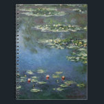 Waterlilies by Claude Monet, Vintage Flowers Spiral Notebook<br><div class="desc">Water Lilies (1906) by Claude Monet is a vintage impressionism fine art landscape floral painting. It is one of many variations of water lily paintings that Monet painted in his flower garden in Giverny, France. Waterlily flowers in a spring season pond. About the artist: Claude Monet (1840-1926) was a founder...</div>