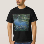 Waterlilies by Claude Monet, Vintage Flowers T-Shirt<br><div class="desc">Water Lilies (1906) by Claude Monet is a vintage impressionism fine art landscape floral painting. It is one of many variations of water lily paintings that Monet painted in his flower garden in Giverny, France. Waterlily flowers in a spring season pond. About the artist: Claude Monet (1840-1926) was a founder...</div>