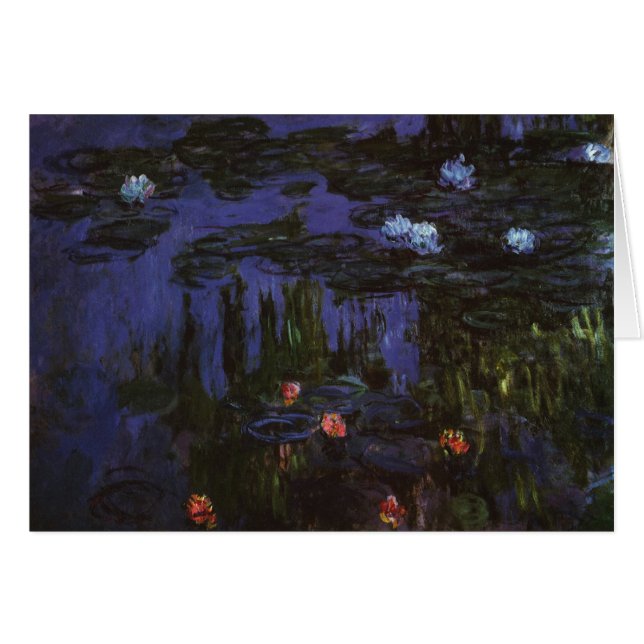 Waterlilies by Claude Monet, Vintage Impressionism (Front Horizontal)
