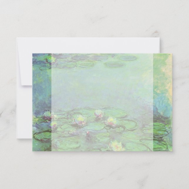 Waterlilies by Claude Monet, Vintage Impressionism (Front)