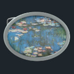 Waterlilies by Claude Monet, Vintage Impressionism Belt Buckles<br><div class="desc">Waterlilies (1914) by Claude Monet is a vintage impressionist fine art nature painting. One of many variations of water lily floral paintings that Monet painted by the pond in his flower garden in Giverny, France. About the artist: Claude Monet (1840-1926) was a founder of the French impressionist painting movement with...</div>