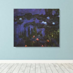 Waterlilies by Claude Monet, Vintage Impressionism Canvas Print