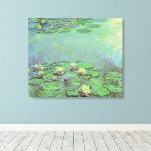 Waterlilies by Claude Monet, Vintage Impressionism Canvas Print
