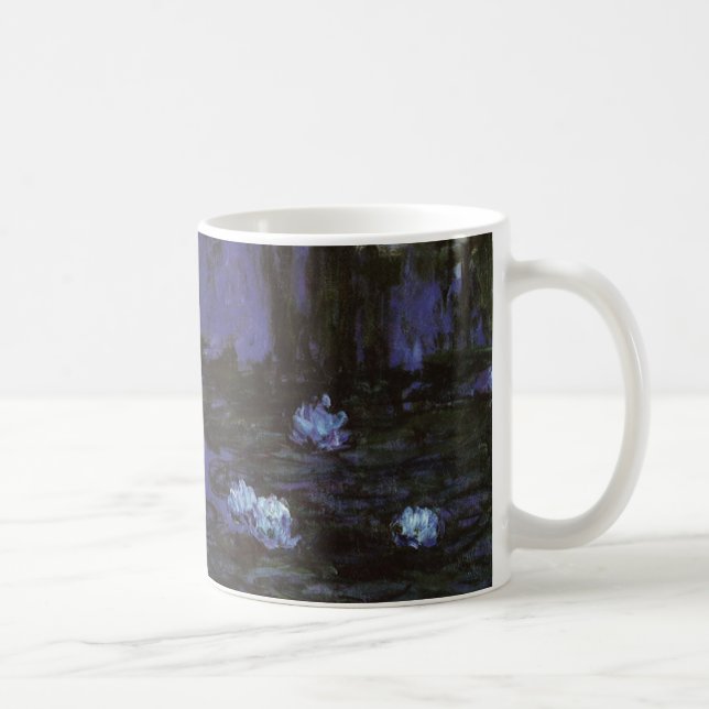 Waterlilies by Claude Monet, Vintage Impressionism Coffee Mug (Right)