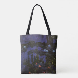 Waterlilies by Claude Monet, Vintage Impressionism Tote Bag