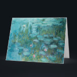 Waterlilies (Claude Monet, 1915) Card<br><div class="desc">Design features a painting by Claude Monet (1840–1926) now housed at the Neue Pinakothek in Munich,  Germany.</div>