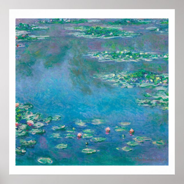 "WATERLILIES" CLAUDE MONET POSTER (Front)