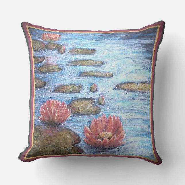 Waterlilies  cushion (Front)