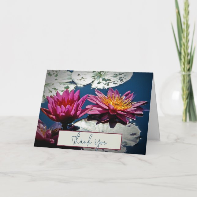 Waterlilies custom card (Front)
