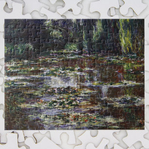Waterlilies in Pond by Claude Monet, Vintage Art Jigsaw Puzzle