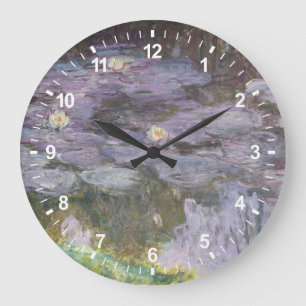 Waterlilies Large Clock