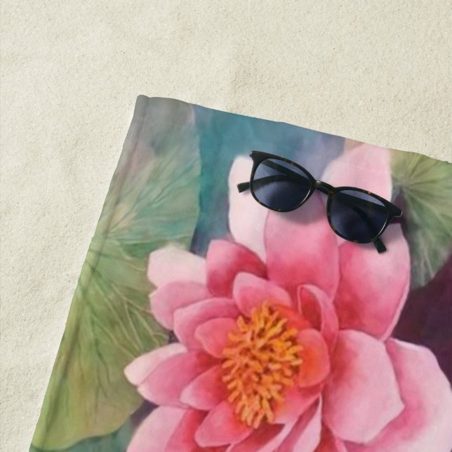 Waterlily Beach Towel (In Situ)