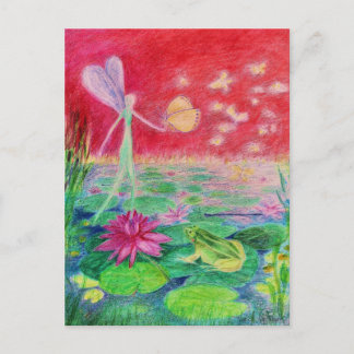 Waterlily dancer postcard