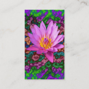 Waterlily Flower Business Card