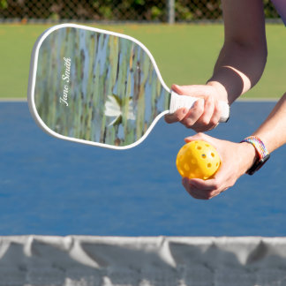 Waterlily Lake Flower Watercolor Pickleball Paddle