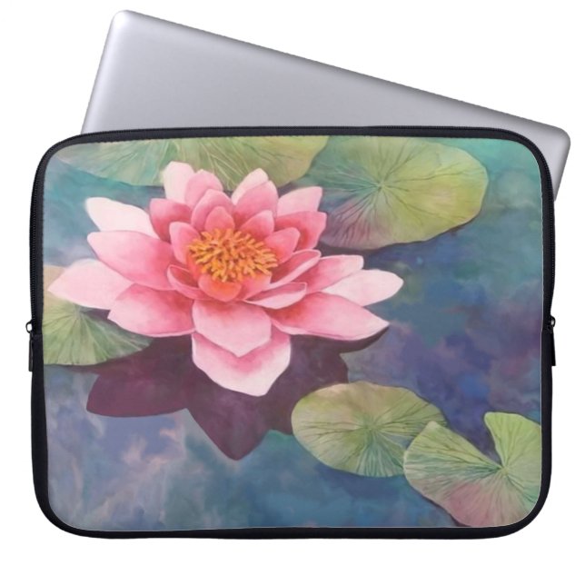 Waterlily Laptop Sleeve (Front)