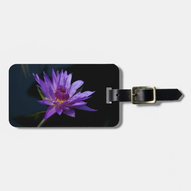 Waterlily Lotus Luggage Tag (Front Horizontal)