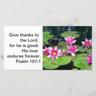 waterlily note card