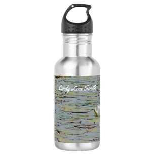 Waterlily Pond Lake Flower Water Bottle