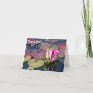 Waterlily Thank You Note