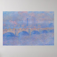 Waterloo Bridge, Effect of Mist by Claude Monet