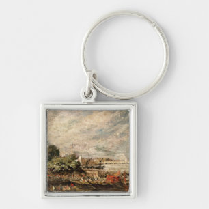 Waterloo Bridge from above Whitehall Stairs, c.181 Key Ring