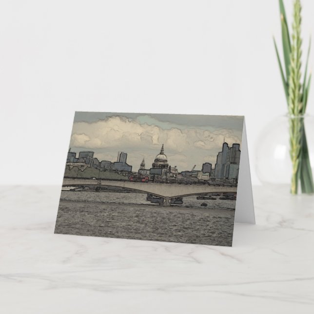 Waterloo Bridge, London Card (Front)