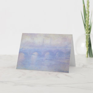 Waterloo Bridge, Mist Effect by Claude Monet Card