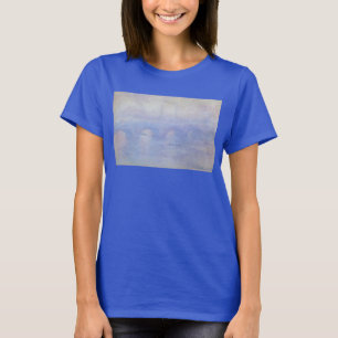 Waterloo Bridge, Mist Effect by Claude Monet T-Shirt