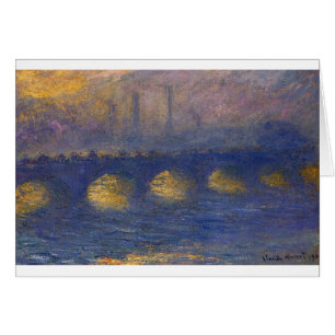 Waterloo Bridge, Overcast Weather by Claude Monet