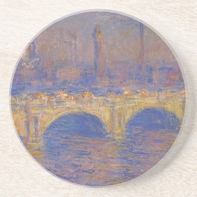 Waterloo Bridge, Sunlight Effect by Claude Monet Coaster (Front)