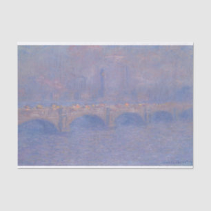 Waterloo Bridge Sunlight Effect Monet Painting Tissue Paper
