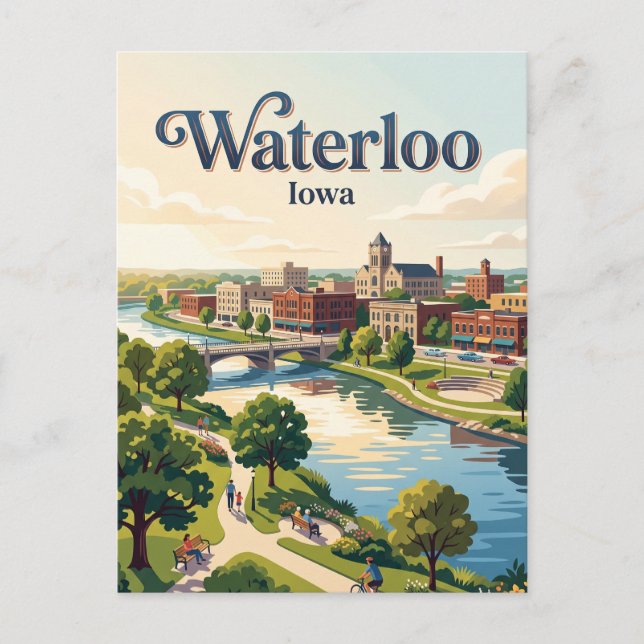 Waterloo, Iowa Postcard (Front)