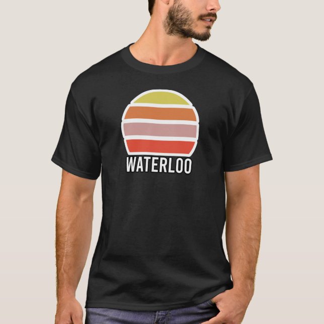 Waterloo Vintage Sunset Retro London Souvenir T-Shirt (Front)