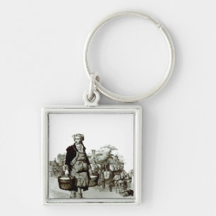 Waterman at a Coach Stand, 1805 Key Ring
