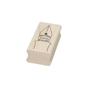 Waterman's Ideal Fountain Pen Wooden Art Stamp
