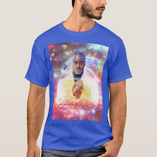 watermarked Ncuti Gatwa 14th Doctor to charity By  T-Shirt (Front)