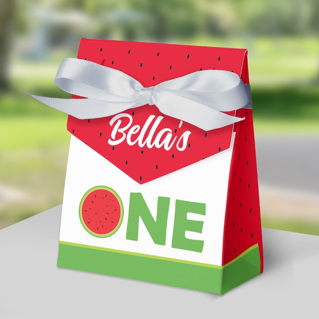 Watermelon 1st Birthday Party Gable Box for girl (Creator Uploaded)
