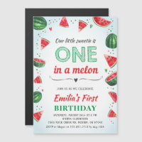 Watermelon 1st First Birthday Party Girl Summer