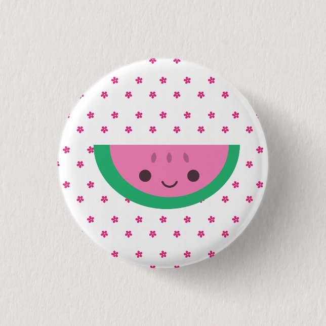 Watermelon 3 Cm Round Badge (Front)