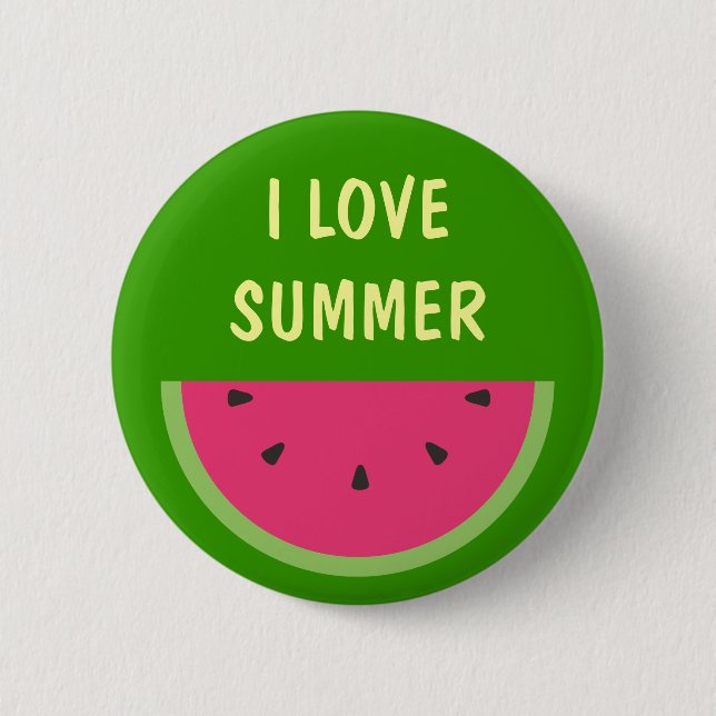 Watermelon 6 Cm Round Badge (Front)