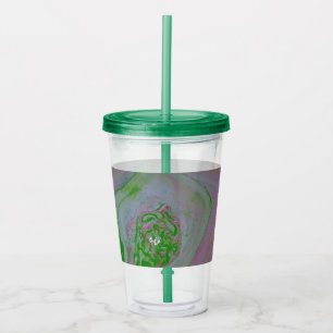 Watermelon Acrylic Pour Tumbler