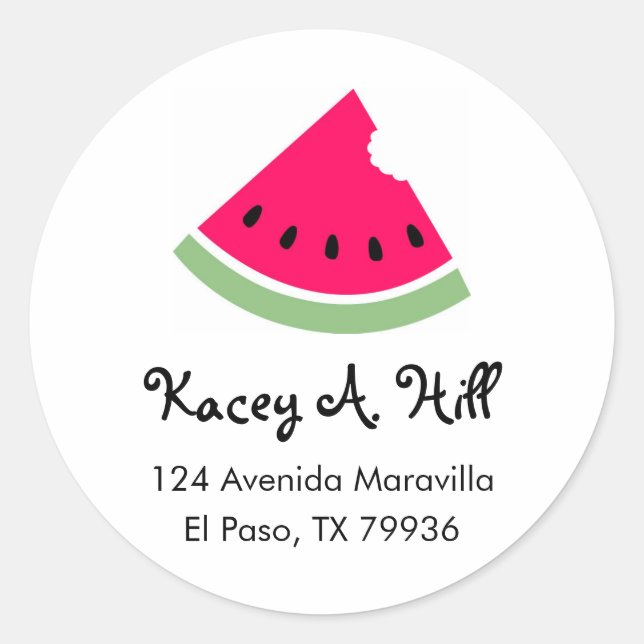 Watermelon Address Labels (Front)