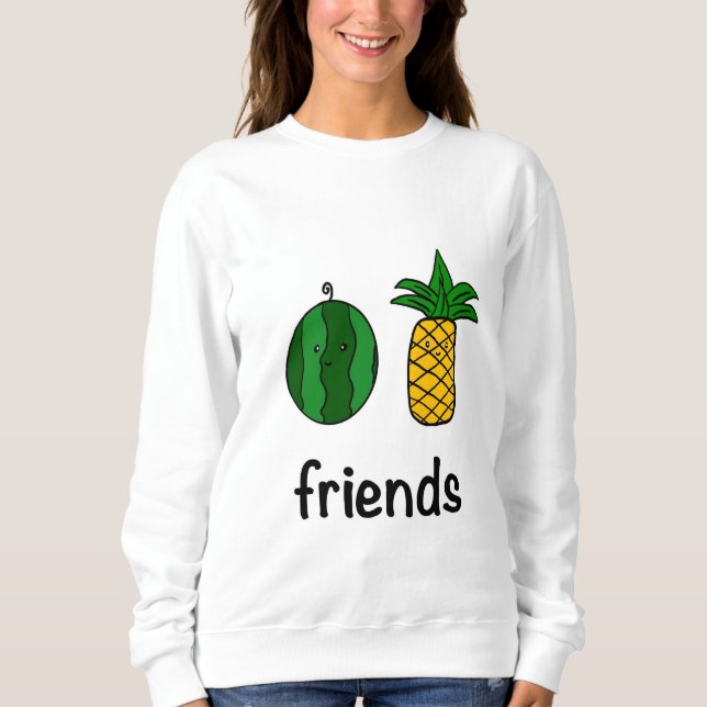 Watermelon and Pineapple Women's Sweatshirt (Front)