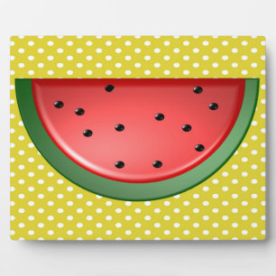 Watermelon and Polks Dots Plaque