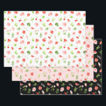 Watermelon and Pomegranate Pattern Wrapping Paper Sheet<br><div class="desc">These fun and whimsical wrapping paper sheets are versatile and can be used for giving gifts or art and craft projects. It is ideal for any occasion such as birthdays,  weddings,  bridal showers,  baby showers,  anniversaries or general gifts. The design watercolor watermelon,  pomegranate,  strawberries,  cherries and foliage.</div>