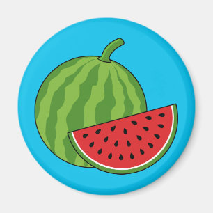 Watermelon and Slice Magnet
