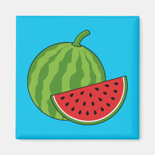 Watermelon and Slice Magnet