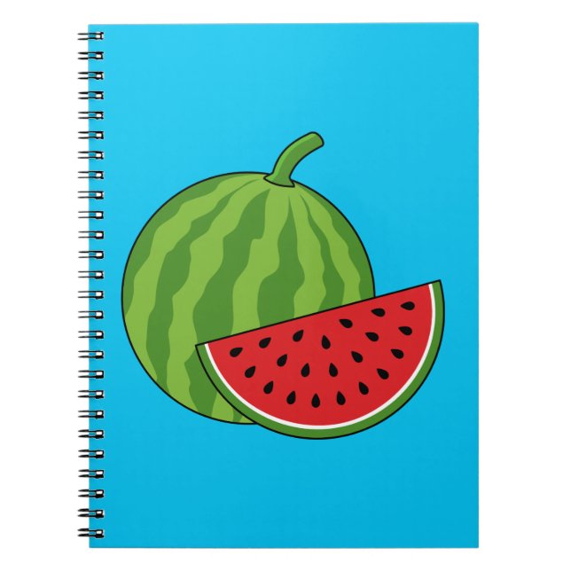 Watermelon and Slice Notebook (Front)